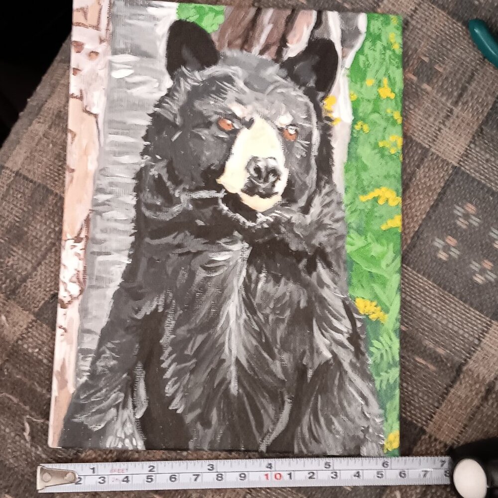 Bear painting 6in by 8in